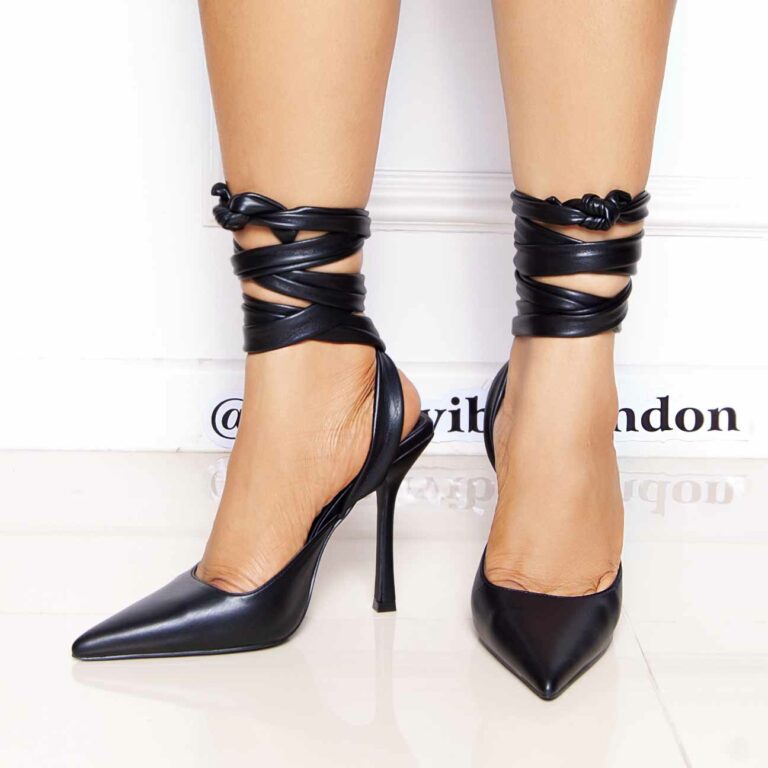 urbanvibes london anushka black heels